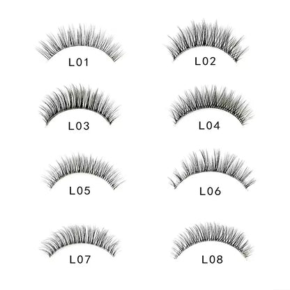 5 Pairs Manga Style Cosplay False Eyelashes – Soft Natural Short Mink Strip Lashes with Clear Band