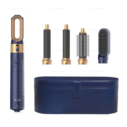5-in-1 Hair Dryer Comb Set – Professional Hot Air Styler for Curling, Straightening & Volumizing Hair at Home