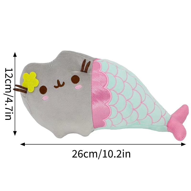 Pusheen Cat Figure and Charm - Cute Desk Accessories, Fluffy Cushion Decor, and Birthday Gifts for Pusheen Fans