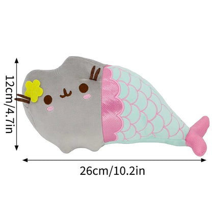 Pusheen Cat Figure and Charm - Cute Desk Accessories, Fluffy Cushion Decor, and Birthday Gifts for Pusheen Fans
