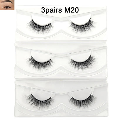 Visofree 13mm 3D Mink Eyelashes – Natural Long Handmade Cruelty-Free False Lashes for Makeup G04