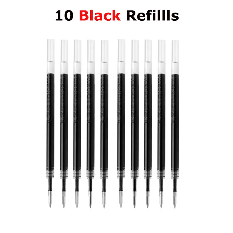 KACO Metal Clip Gel Pen - 0.5mm Black Ink Quick Dry Signature Pen with 800M Smooth Writing Capacity