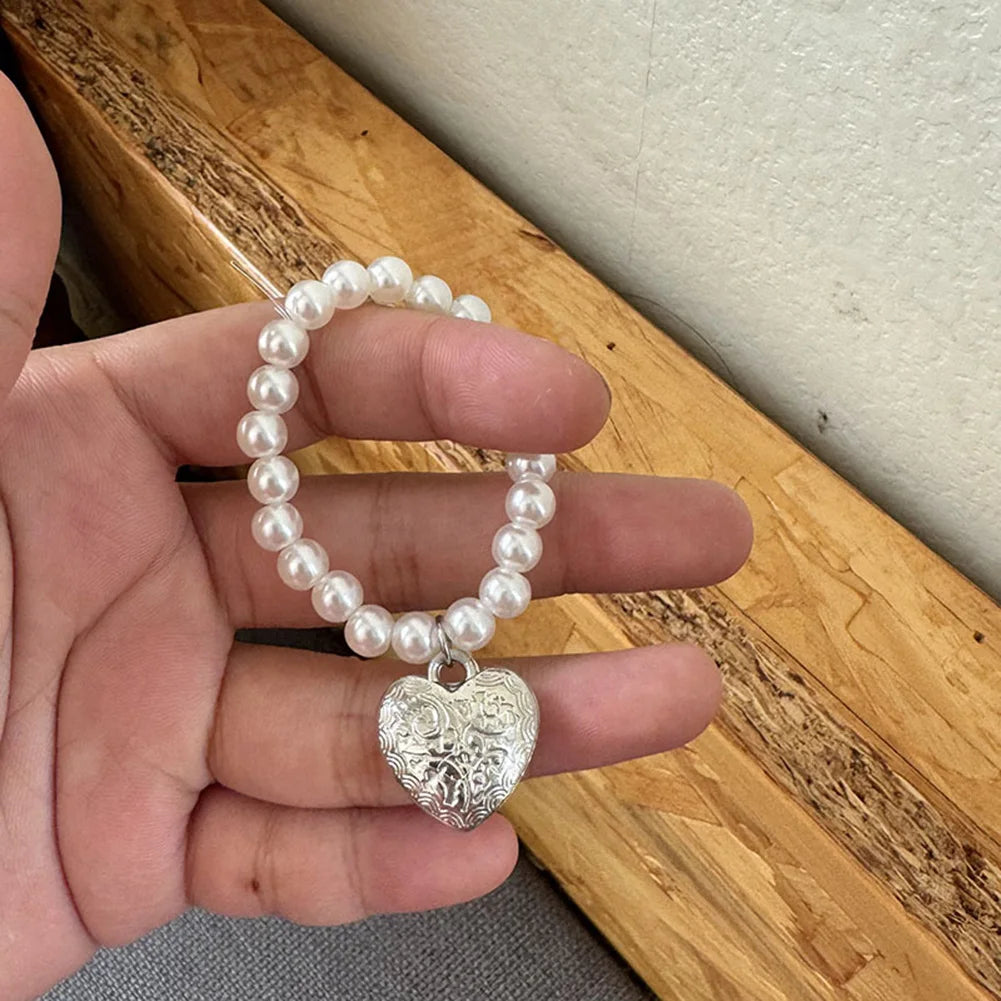 Labubu 4.0 Monsters Pin — Pearl Love Necklace Pendant for Mini Labubu Doll Accessories