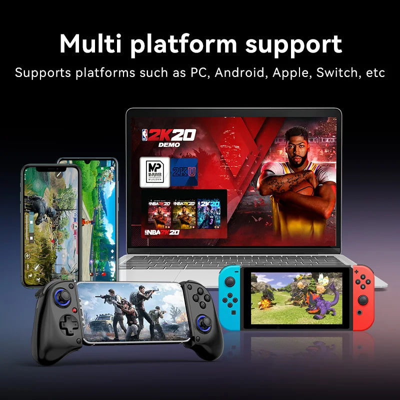 BSP-D11 Stretching Wireless Game Controller – Compatible with SWITCH, Android, iOS, PS3, PS4, XBOX, and Tablet for Gamepad Streaming