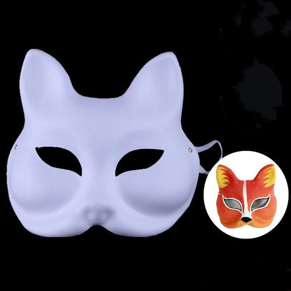 Colorful Fox Cosplay Mask – Decorative Masquerade Mask for Halloween, Anime Events & Costume Parties