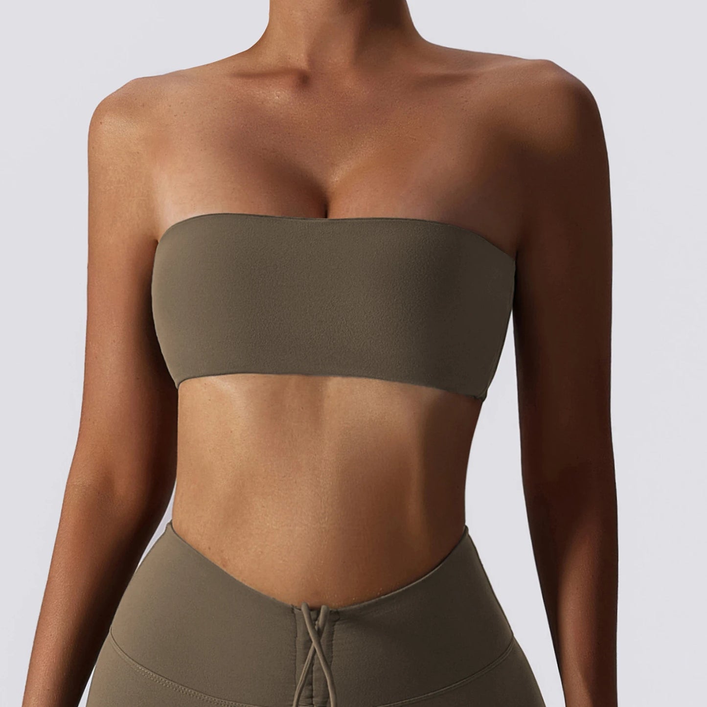 Women’s Strapless Sports Bra — Quick-Dry Yoga & Gym Tube Top | Fitness Chest Wrap Workout Bra