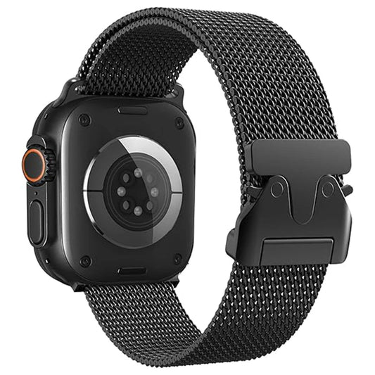 Milanese Loop Stainless Steel Strap for Apple Watch – Compatible with Ultra 2, Series 10/9/8/7/6/5/4 (38mm-49mm)