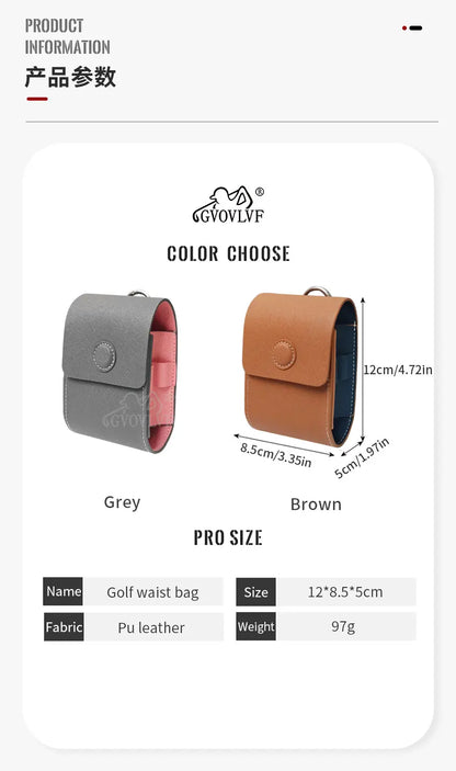 Golf Rangefinder Outdoor Pouch – Professional Golf Tee Holder & Ball Storage Bag, Golf Bag Accessories
