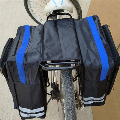 2-in-1 Cycling Double-Side Rear Rack – Camo Trunk Bag & Bike Pannier for Mountain & Road Bikes