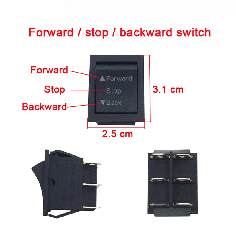 Kids Electric Ride-On Car Switch - Replacement Power Switch for Toy Cars, Motorcycles & Remote Control Vehicles