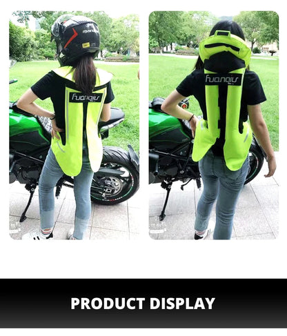 Motorcycle Airbag Vest for Men – Reflective Life Jacket, Protective Moto Vest for Motocross, S-3XL Size