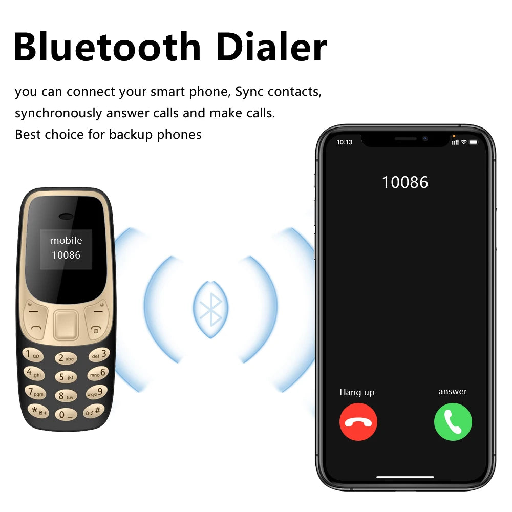 BM10 Mini Mobile Phone – Dual SIM, Bluetooth, Voice Changer, Low Radiation, Voice Recording, Multi-Language Small Cellphone