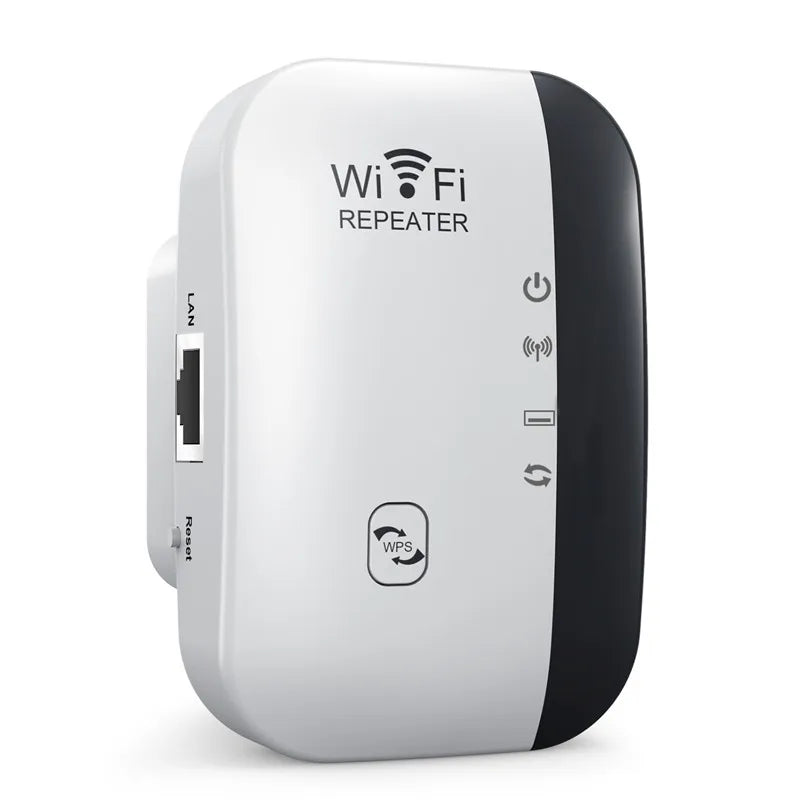 300Mbps Wireless WiFi Repeater — 2.4G WiFi Extender & Signal Booster, 802.11N Router Adapter for Home & Office