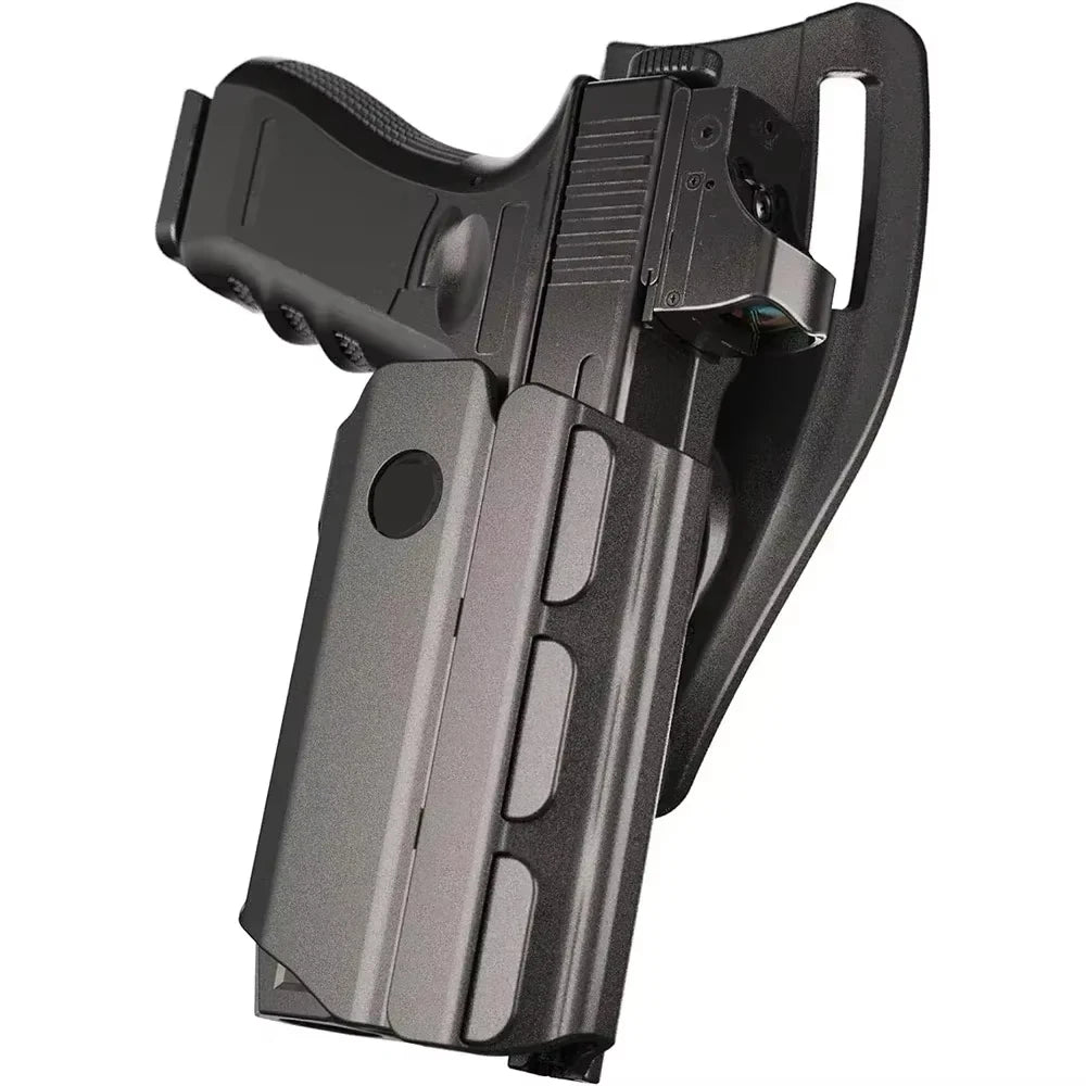 T40 Tactical Drop Leg Holster Gun Belt – Adjustable Molle Low-Ride Pouch for Pistol, Mag, Handcuff & Pepper Spray Storage