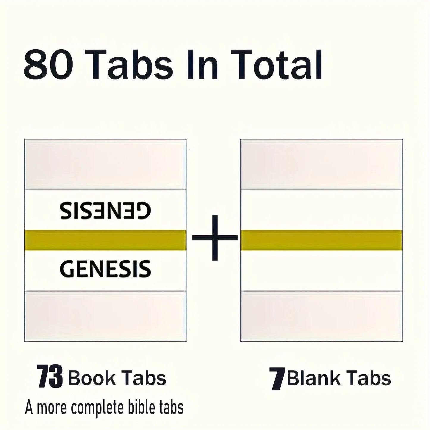 Golden Edged Bible Tabs – Sticky Labels for Old & New Testament, Book Markers and Bible Page Tabs