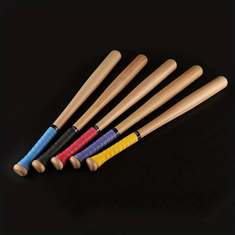 Solid Ash & Locust Wood Baseball Bat – 54/64/74/84cm Hardwood Bat for Baseball, Softball & Family Defense