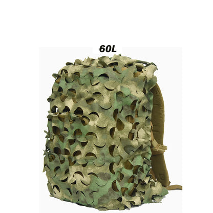 3D Camo Backpack Cover - Laser Cut Camouflage Hunting Bag Cover for 60L/80L Packs, Paintball & Outdoor Gear