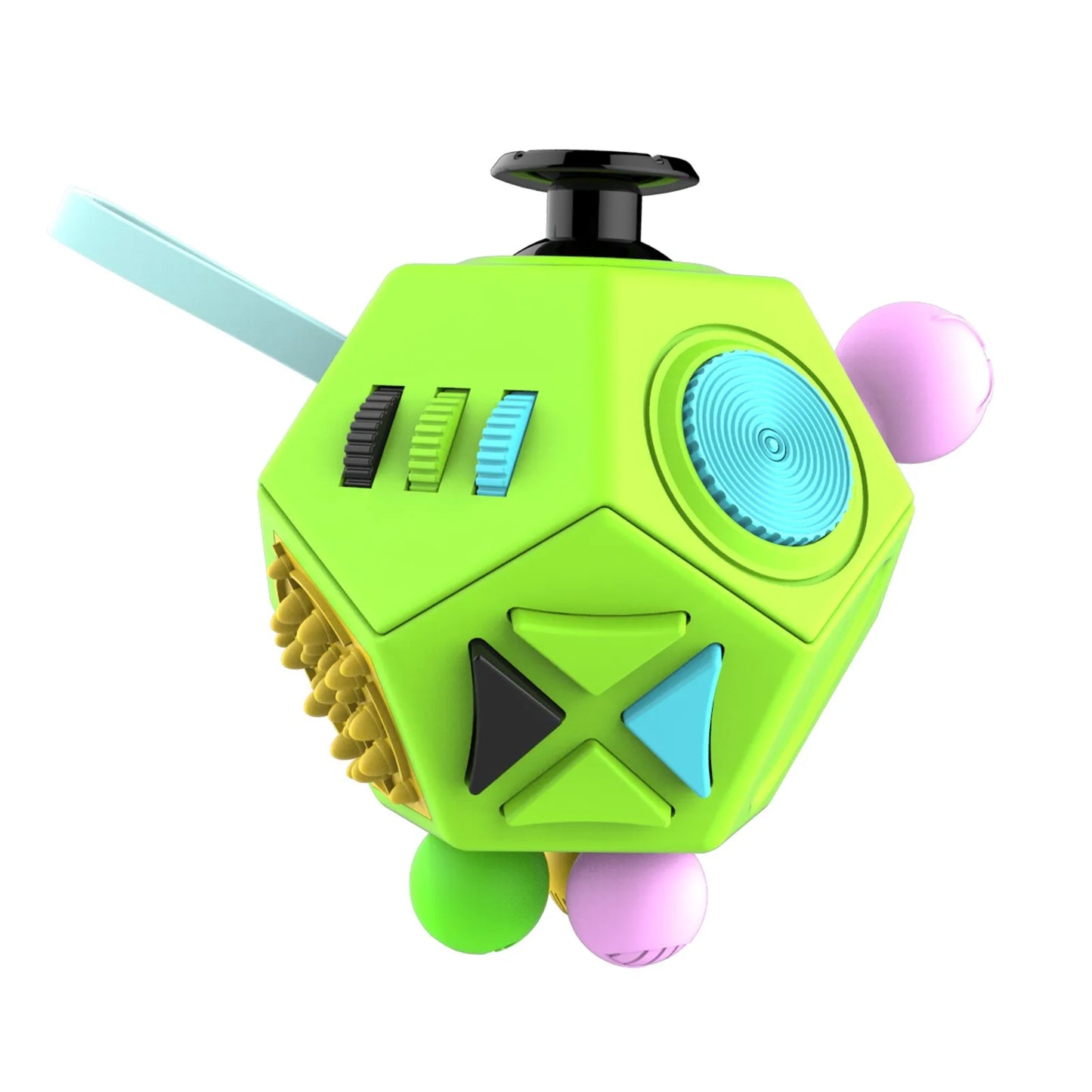 Fidget Cube EDC – 12-Sided Anti-Stress Sensory Toy for Kids & Adults, ADHD, Autism, Focus Relief