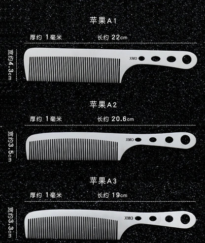 Ultra-Thin Titanium Steel Hairdressing Comb – Professional Men’s Point-Tail Hair Styling Brush