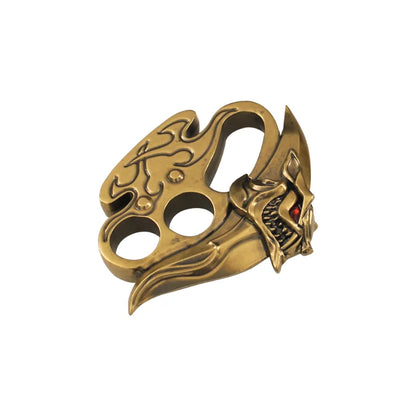 Tiger Four-Finger Boxing Glove Toy — 14/11cm Metal Game Peripheral Model Gift for Kids