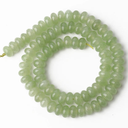 Natural Stone Rondelle Beads - 5x8mm Tourmaline, Citrine & Quartz Loose Beads for DIY Bracelets