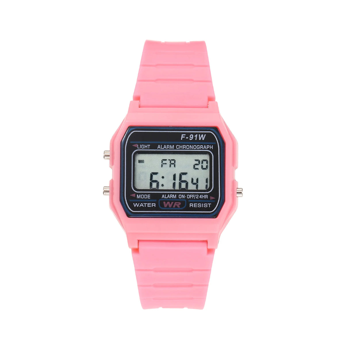 Multifunctional Digital Sports Watch for Kids and Women - F-91W Style LED Backlight Alarm Watch with Rubber Strap, Student Gift