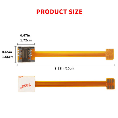 Nano 4FF SIM Card Converter - Nano to Micro 3FF Standard 2FF SIM Adapter