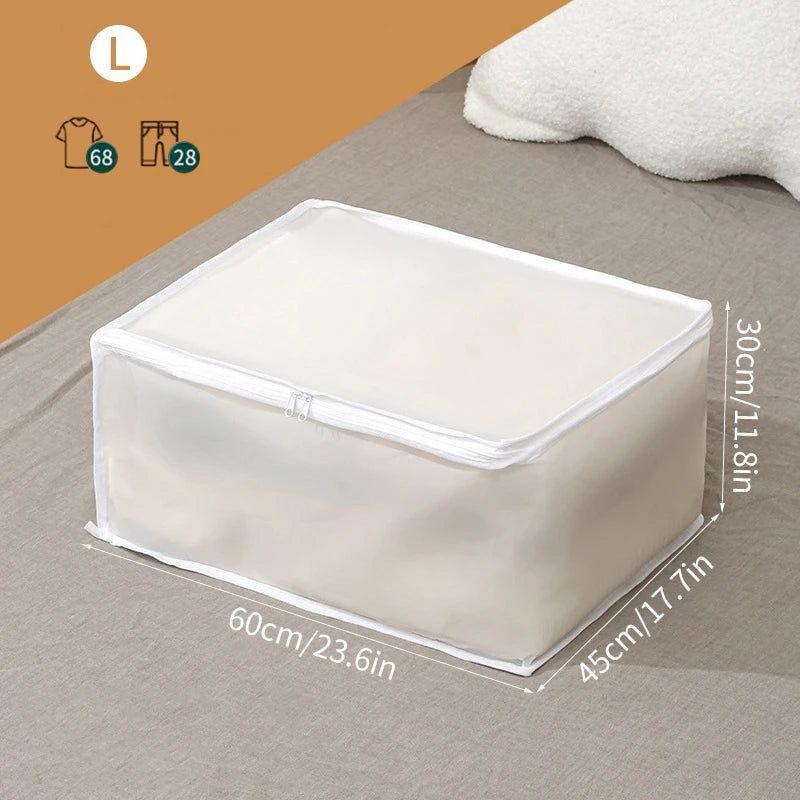 Large Waterproof Clothes Storage Bag – Dustproof Quilt & Wardrobe Organizer, Foldable Luggage Closet Storage Solution