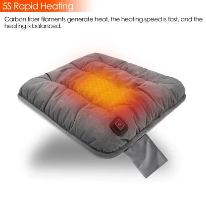 USB Heated Seat Cushion - 3-Speed Adjustable Electric Heating Pad for Home, Car, Office & Pets (45 × 45cm)