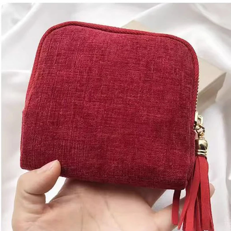 Tassel Jewelry Storage Bag - Large Capacity Travel Pouch for Rings, Bracelets & Accessories