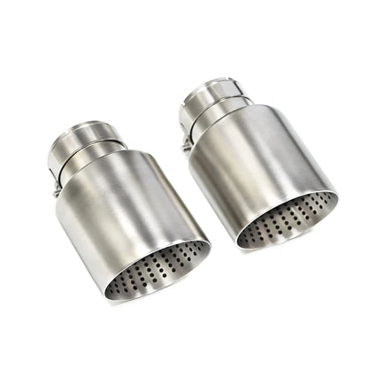 Matte Stainless Steel Car Exhaust Tip — Universal 60-63mm Muffler Nozzle for VW GTI MK7 Golf7