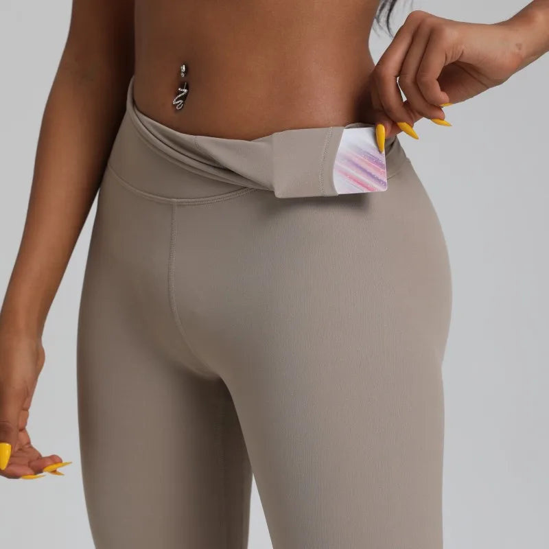 Women's High Waist Yoga Leggings - Solid Color 25" Soft Stretch Gym Training Pants Plus Size Athletic Sportswear