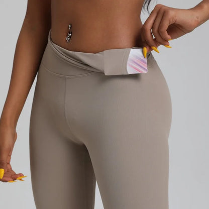 Women's High Waist Yoga Leggings - Solid Color 25" Soft Stretch Gym Training Pants Plus Size Athletic Sportswear