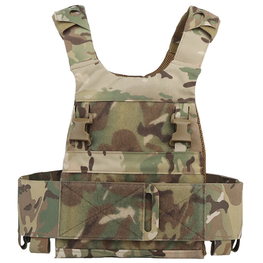 FCPC Tactical Vest Ferro – Lightweight Folding Airsoft Plate Carrier with Breathable Design, Portable Hunting Mag Pouch & Army Equipment