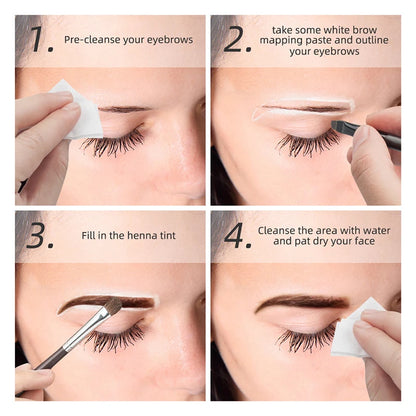 20g Microblading Eyebrow Mapping Paste Pen – White Tattoo Brow Marker for Permanent Makeup Shaping Tool
