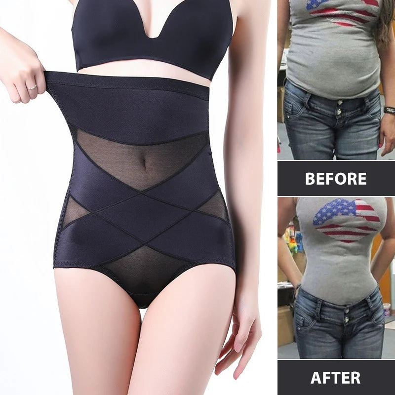 Women’s Sexy Body Shaper Briefs – High Waist Butt Lifter Tummy Control Shapewear Panties Corset