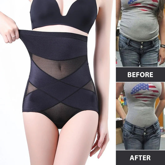 Women’s Sexy Body Shaper Briefs – High Waist Butt Lifter Tummy Control Shapewear Panties Corset