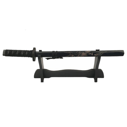 Large Wooden Sword Display Stand - 1/2 Layer Rack for Katana, Wakizashi, Tanto & Wand