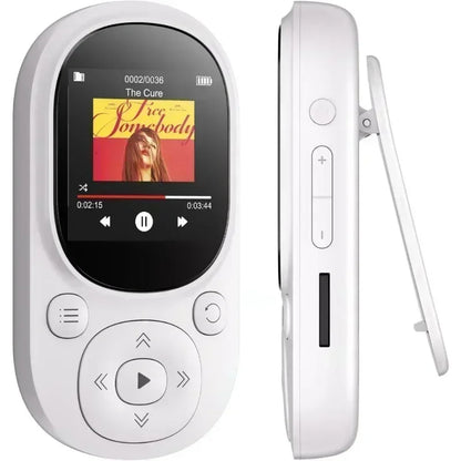 32GB Bluetooth MP3 Music Player – Clip-On, Lossless Sound, FM Radio, Voice Recorder, Supports 128GB TF Card