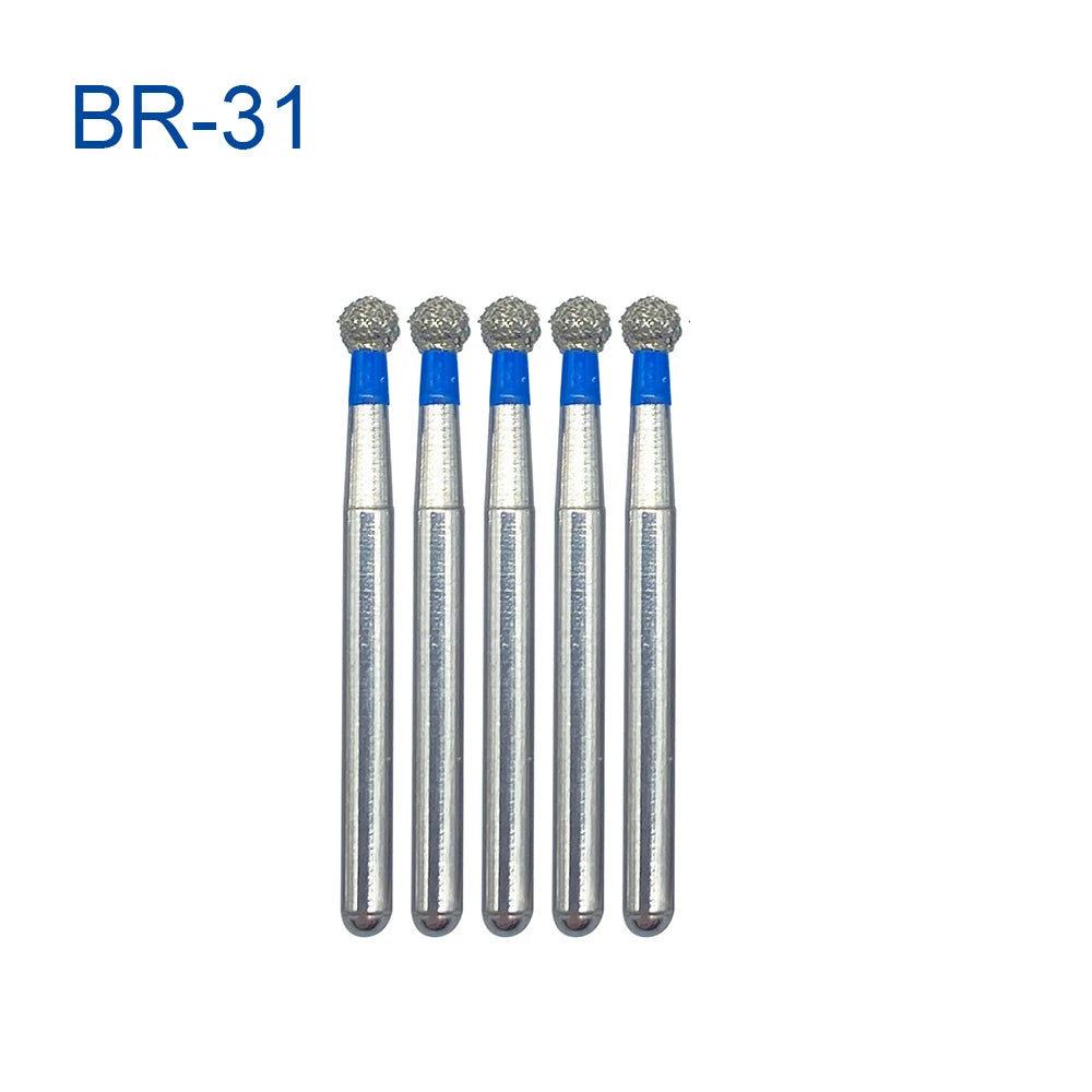5pcs FG Dia 1.6mm Dental Drills – High-Speed Handpiece Diamond Burs for Teeth Whitening