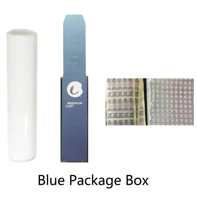 50pcs Cookies 510 Cartridges – White Plastic Tubes with Packing Box & Labels
