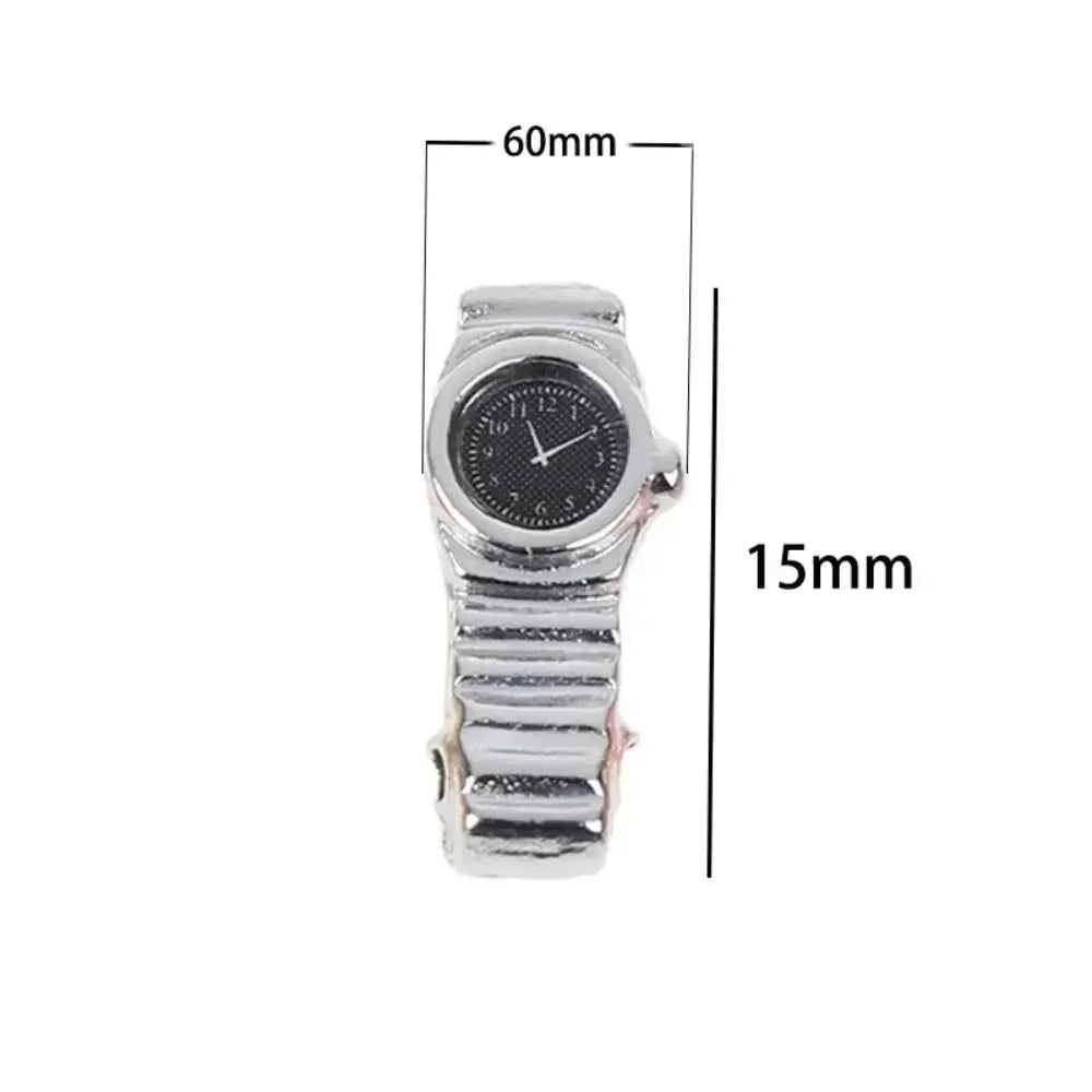 1:12 Dollhouse Miniature Wrist Watch – Pretend Play Home Decor Accessory Toy for Dolls