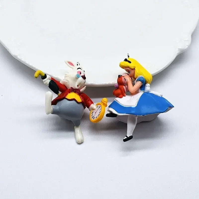 Alice’s Blind Box Mini Figures - Handmade Cartoon Desktop Decorations & Surprise Collectible Souvenirs, 8-Piece Set