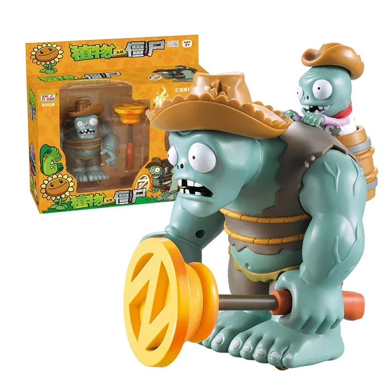 Plants vs Zombies 2 Toy Figure Set – Mechanical Shark & Wild West Gargantuar Game Character Collectible Gift