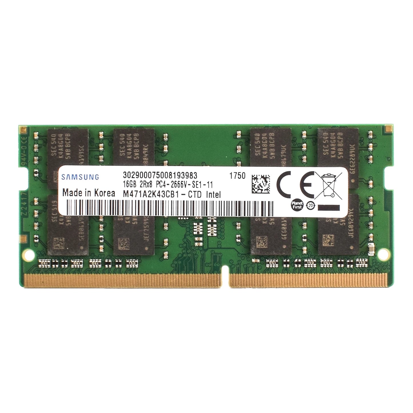 Samsung DDR4 SODIMM Laptop RAM – 4GB, 8GB, 16GB 2400MHz, 2666MHz, 3200MHz for Intel CPUs