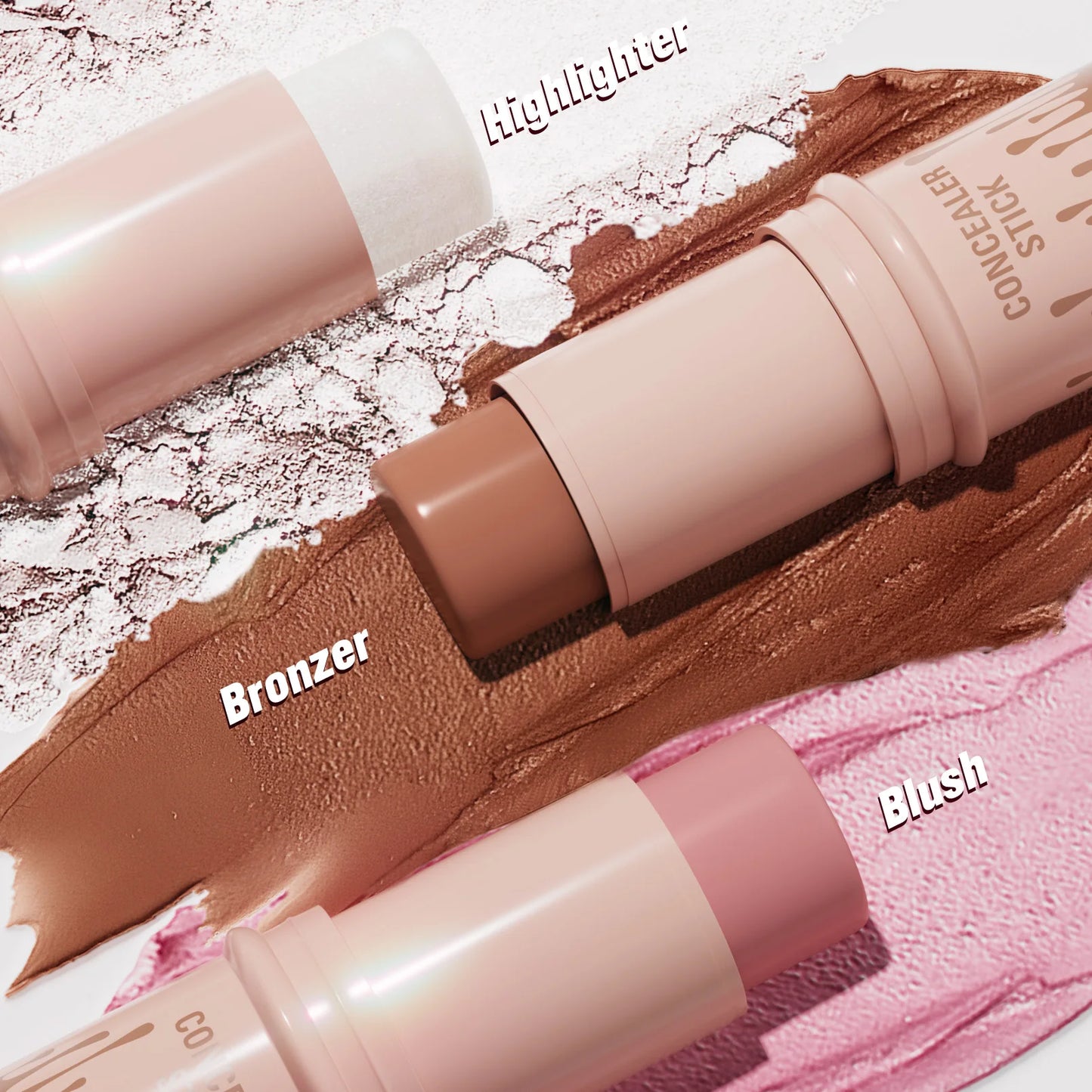 Multi-Color Natural Conforming Shadow Repair Stick – 3D Light Concealer, Blush & Multi-Functional Highlight Stick