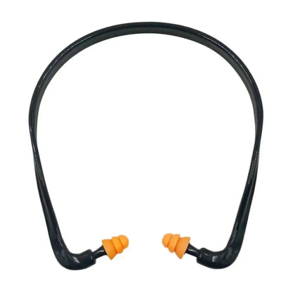 Soft Silicone Head-Mounted Earplugs – Blue, Black & Orange Anti-Noise Ear Protection for Swimming & Sleeping