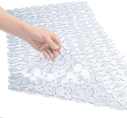 Non-Slip PVC Bathroom Mat with Suction Cups – Waterproof Slip-Resistant Shower & Bathtub Floor Mat