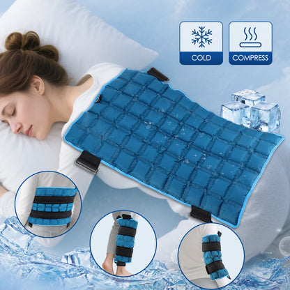 58×35cm Self-Absorbing Water Knee Pad — Hot & Cold Compress Wrap for Knee, Leg, Neck, Shoulder & Hip