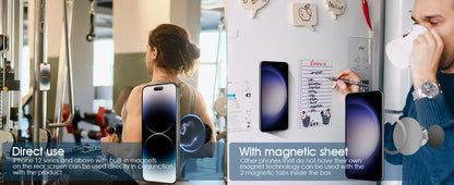 Gym Mate Magnetic Phone Mount – Double-Sided Suction Holder for MagSafe, Hands-Free Video Shooting While Working Out